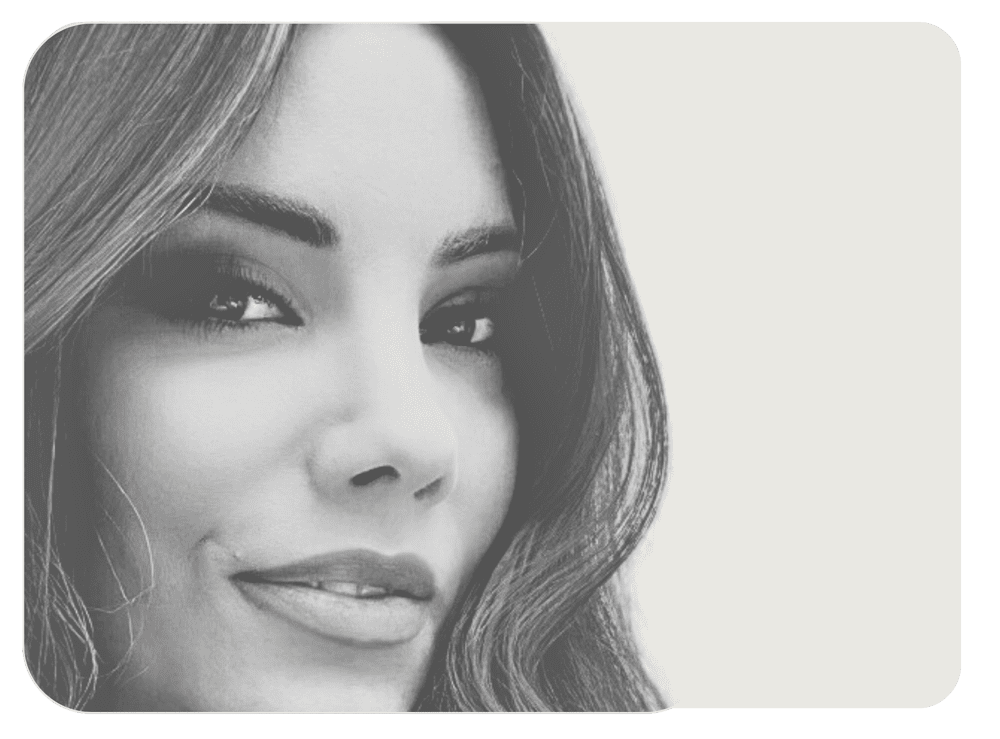 headshot of Brianne Dezzutti in black and white